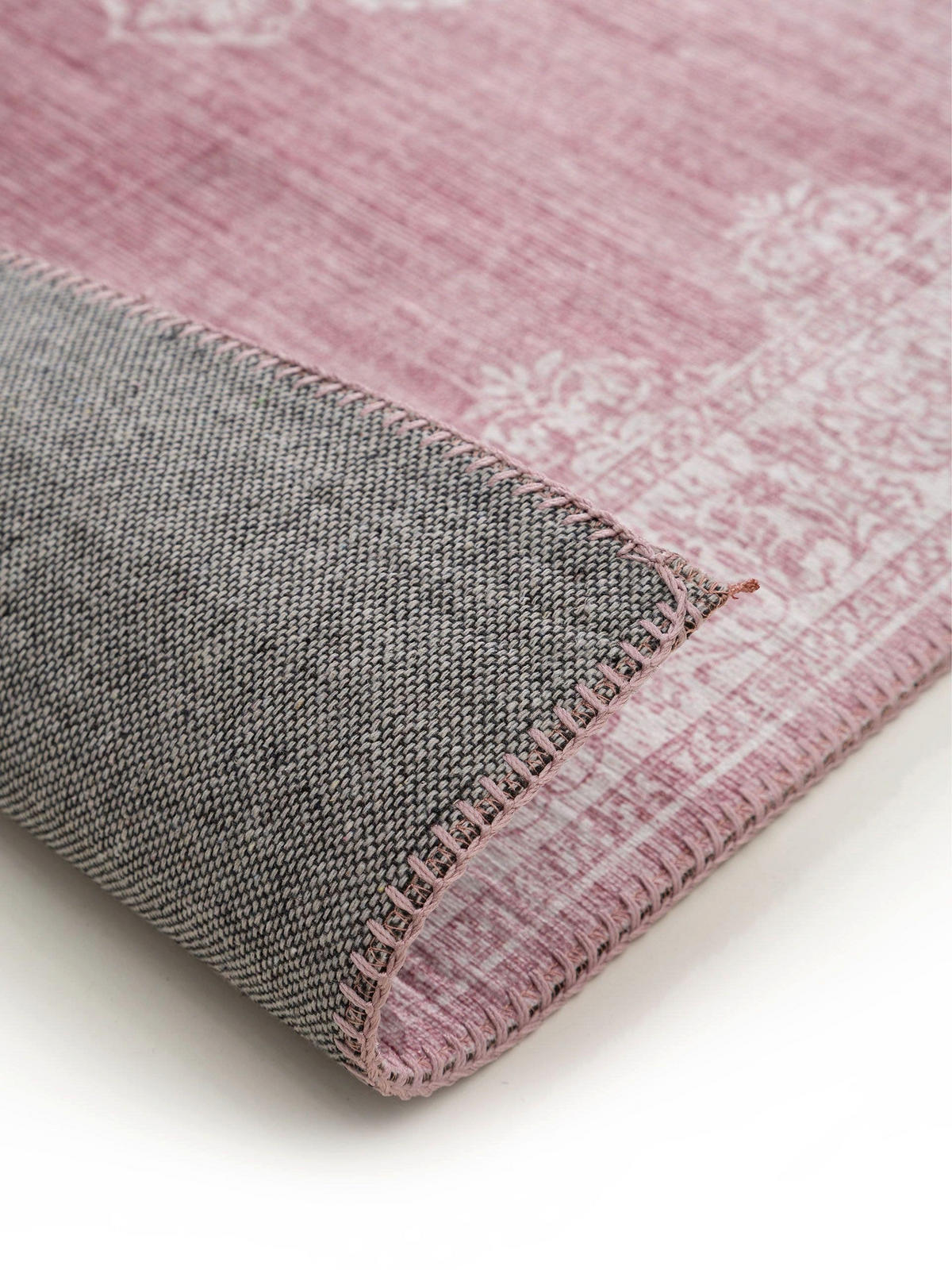 LÄUFER Laury Rosa 80x240 cm - Rosa, Textil (80/240cm) - benuta Pop