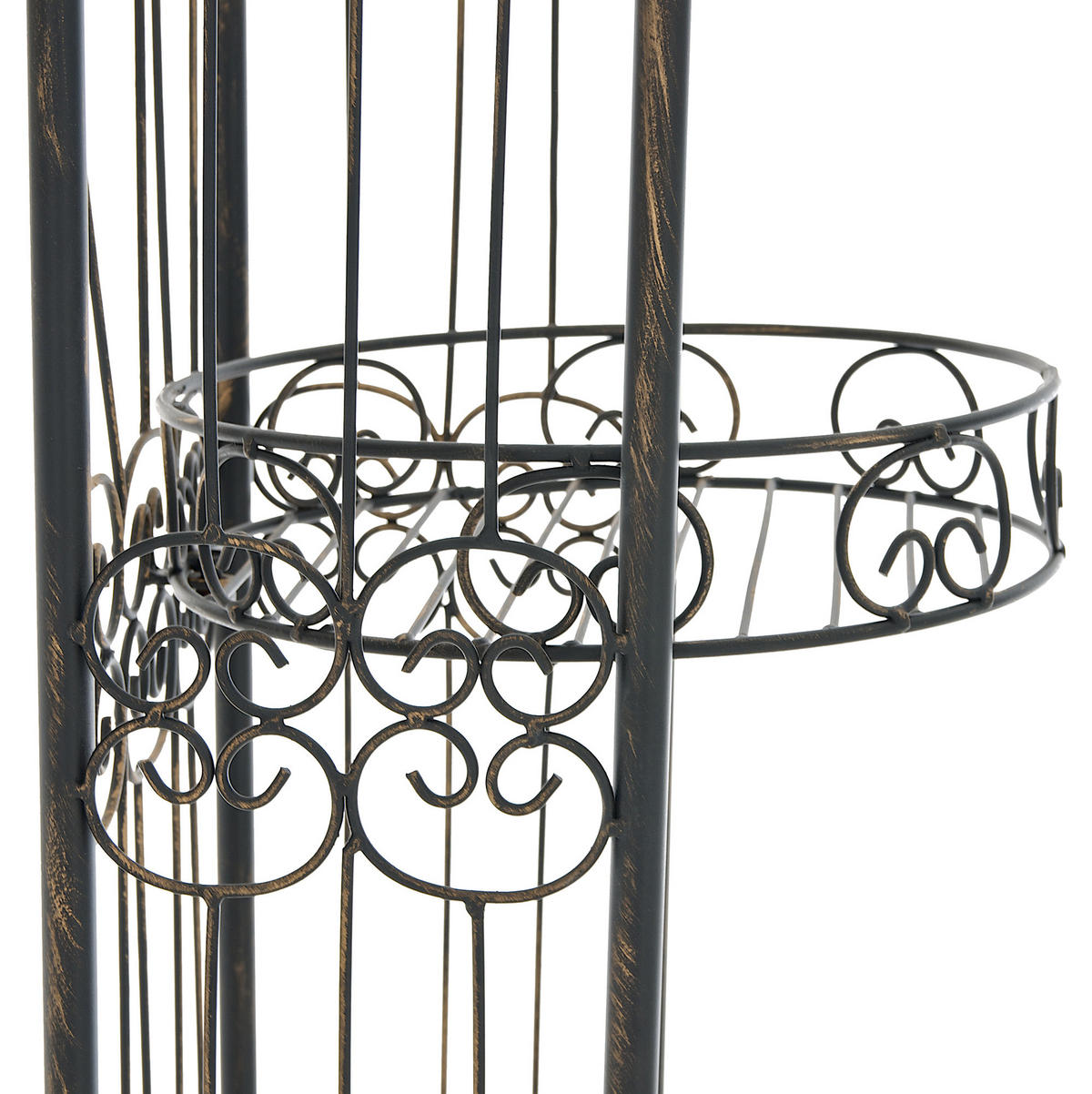ROSENBOGEN Birger 163x34x239,5cm Metall Bronze Rankhilfe - Bronzefarben, Metall (163/239.5/34cm) - DELUKE