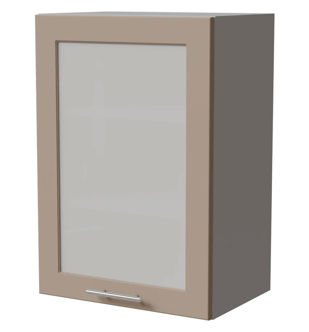 Feldmann-Wohnen Küchenhängeschrank Graubraun, Grau 50x72x32.5 cm