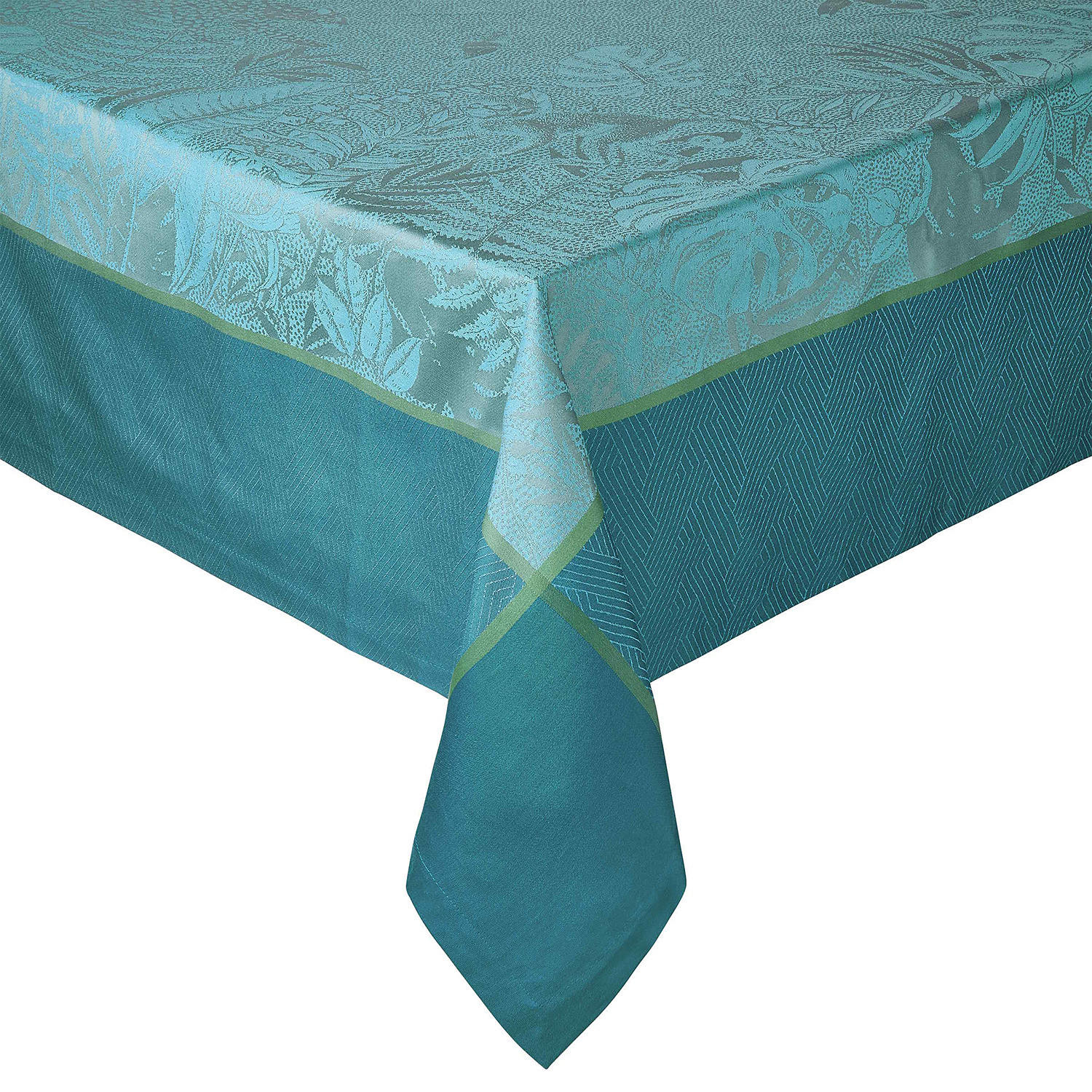 TISCHDECKE Green House - Blau, Textil (160/160cm) - Butlers