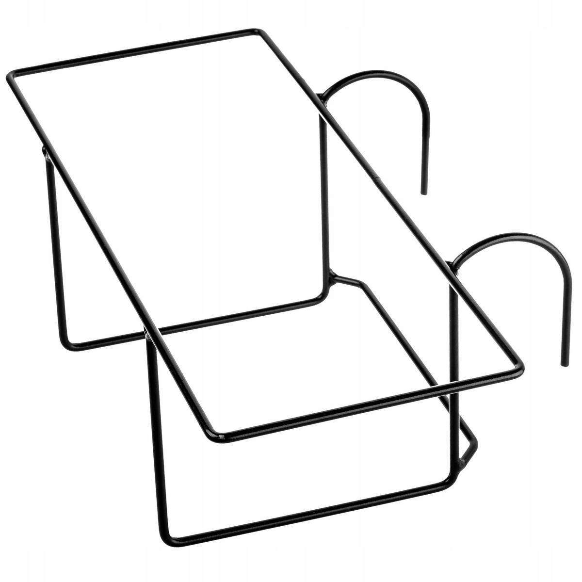 AUFHÄNGER für Balkonkasten 39 x 14 cm - Schwarz, Metall (14/39cm) - KADAX