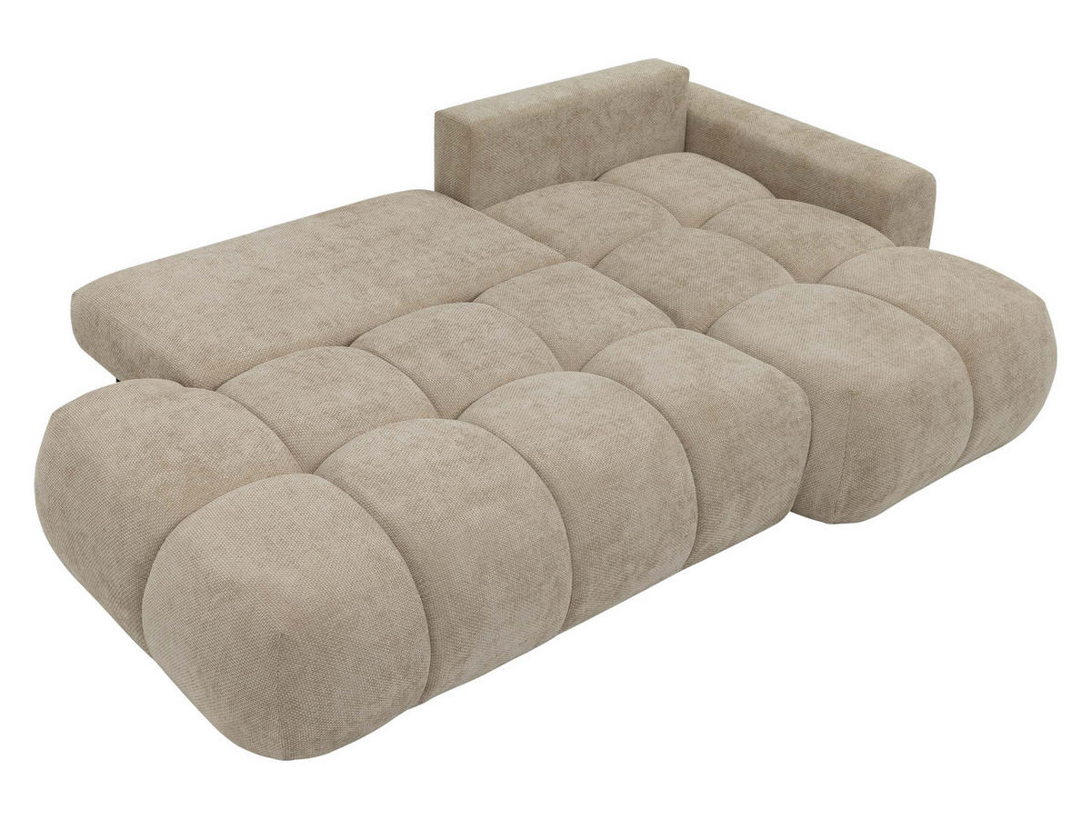 ECKSOFA Mitto O, Seite: Rechts - Hellbraun/Schwarz, Holz/Kunststoff (285/172cm) - MIRJAN24