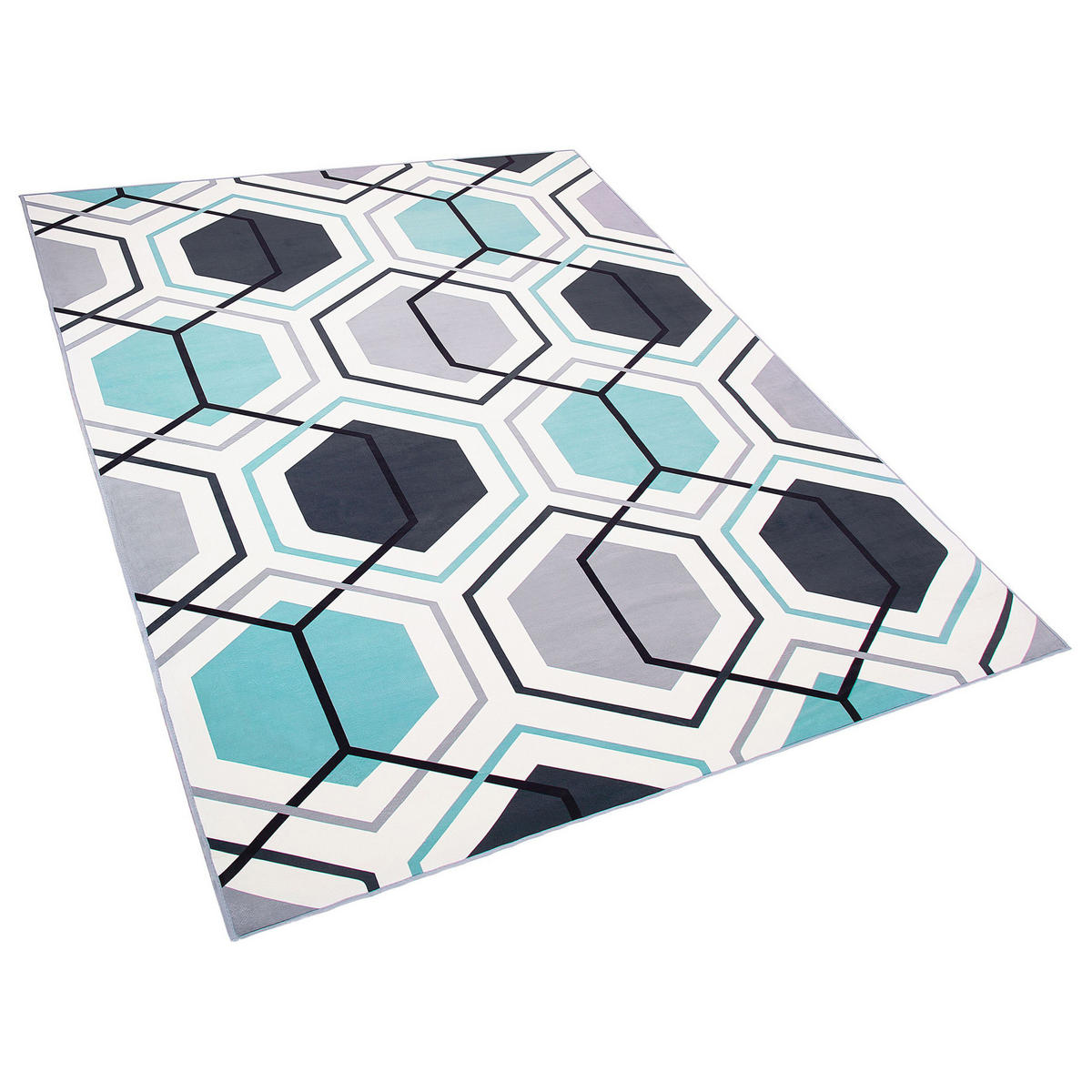 KURZFLOR-TEPPICH Giresun 230/160 cm - Multicolor, Kunststoff (160/230cm) - Beliani