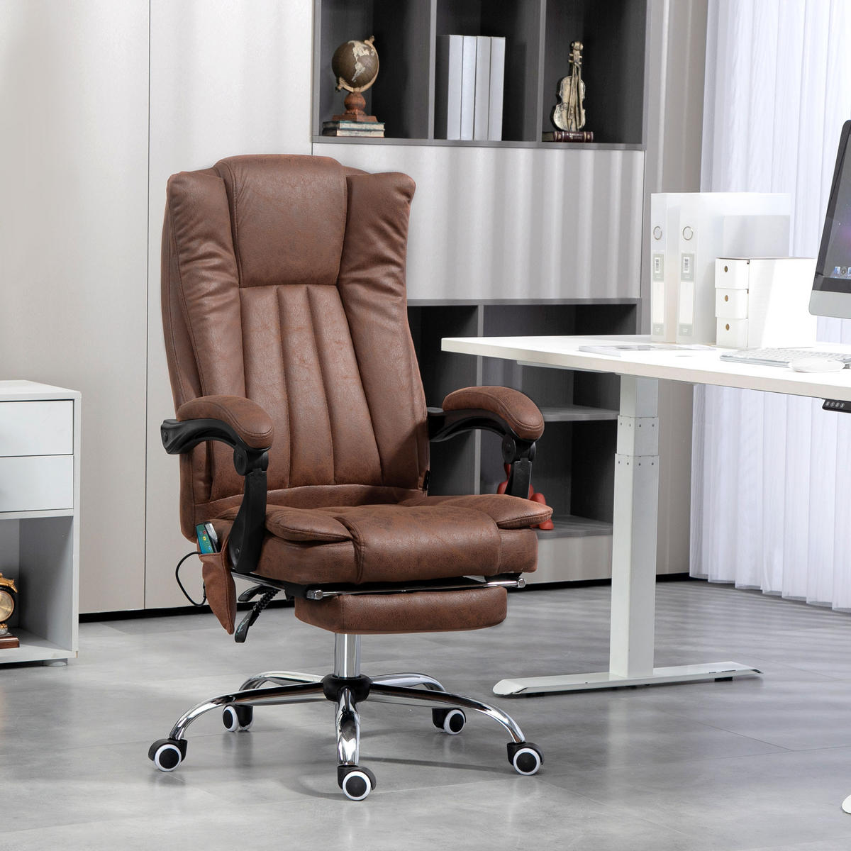 BÜROSTUHL Braun 62.0/67.0/120.0 cm - Braun, Textil (67/120/62cm)