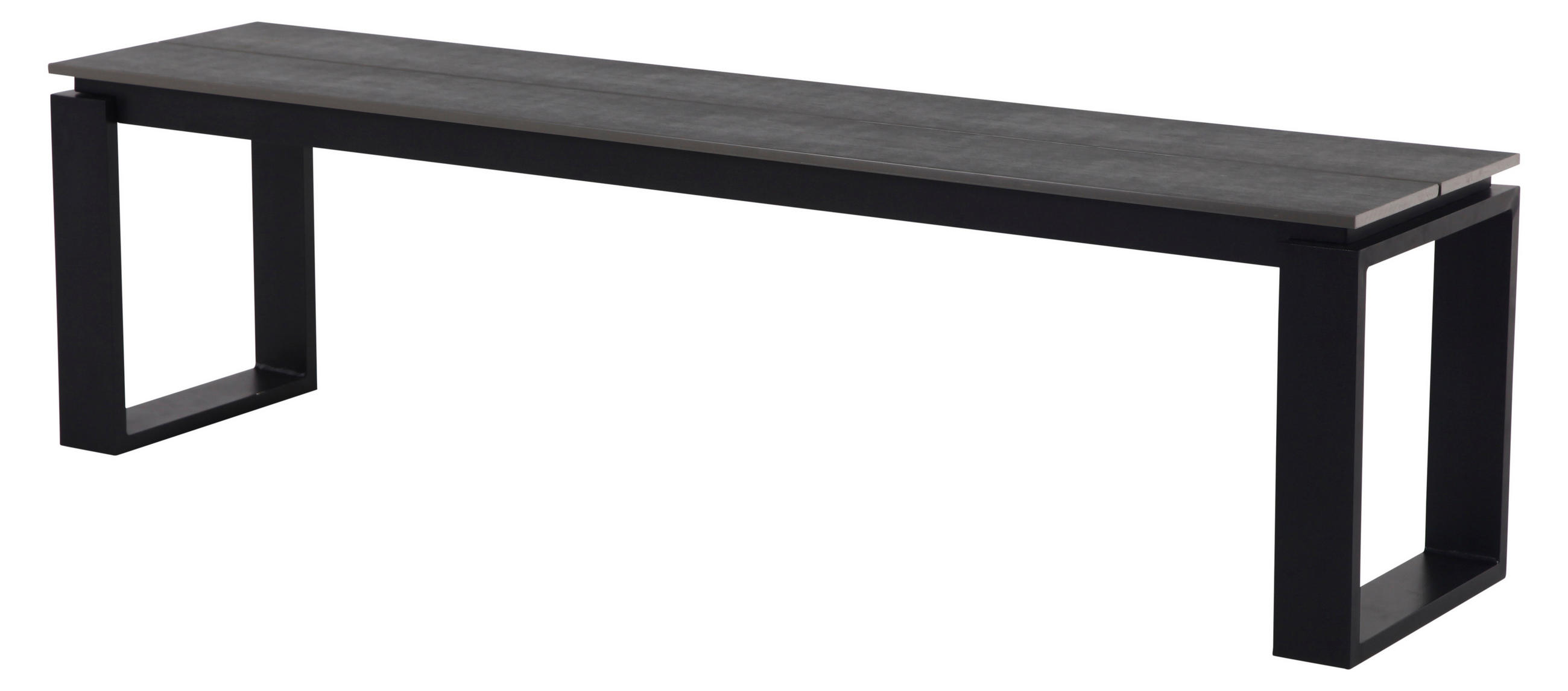 GARTENBANK Schwarz - Schwarz, Holzwerkstoff (180/43/36cm) - ebuy24