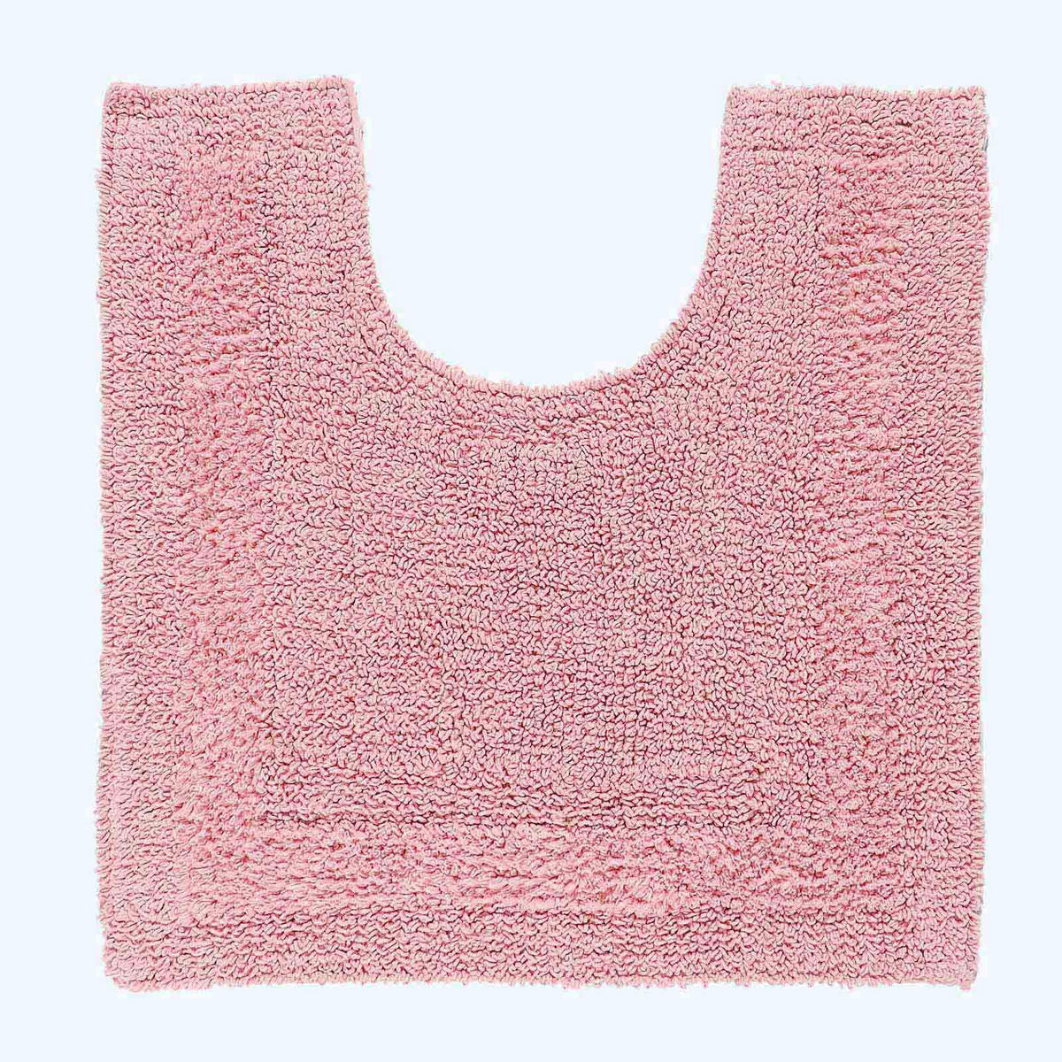 BADGARNITUR 2-teilig, Badematte & WC-Vorleger, wendbar - Rosa, Textil (50/80cm) - Homescapes