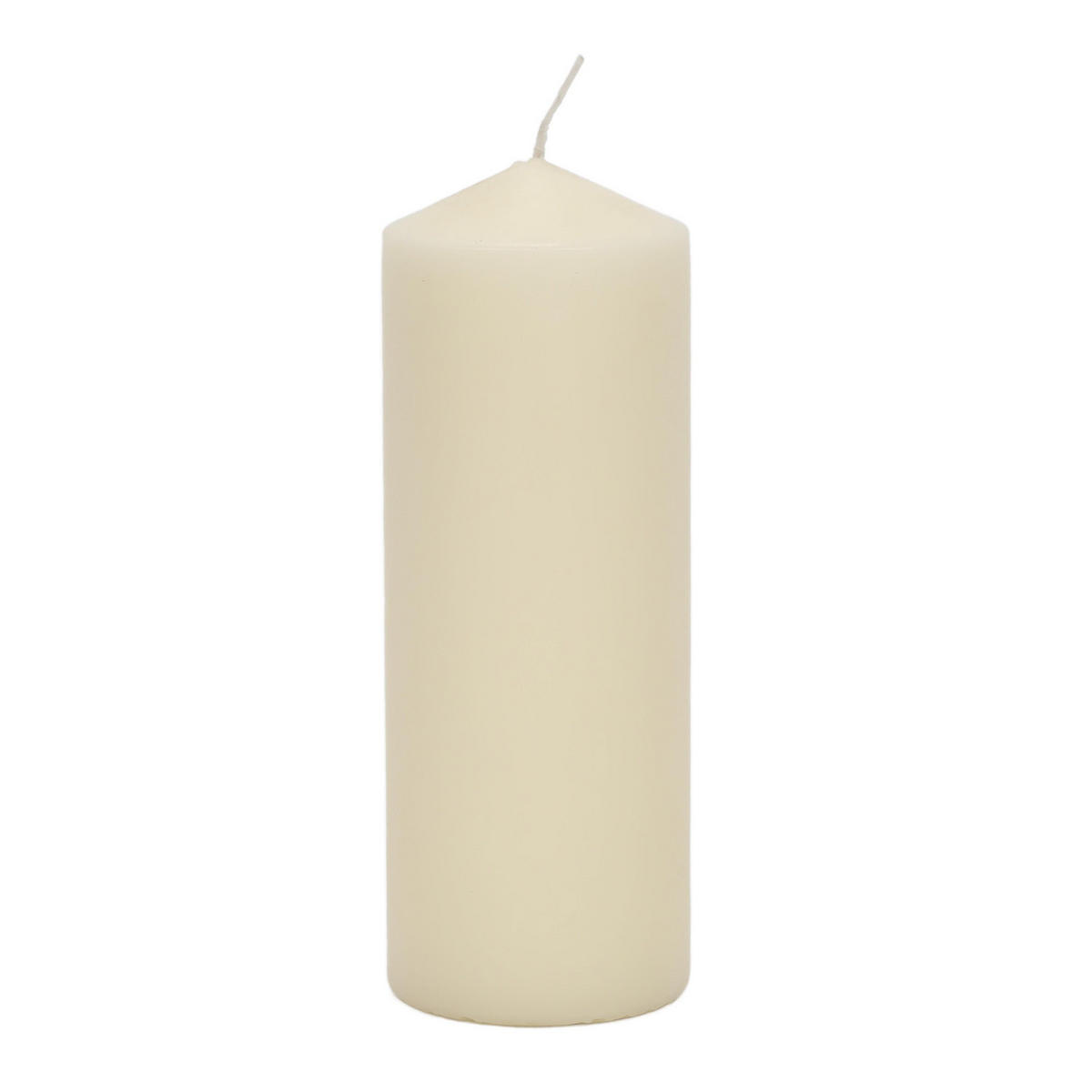 KERZE aus Paraffin 7/7/20 cm - Beige, Paraffin (7/20/7cm) - Home Styling Collection