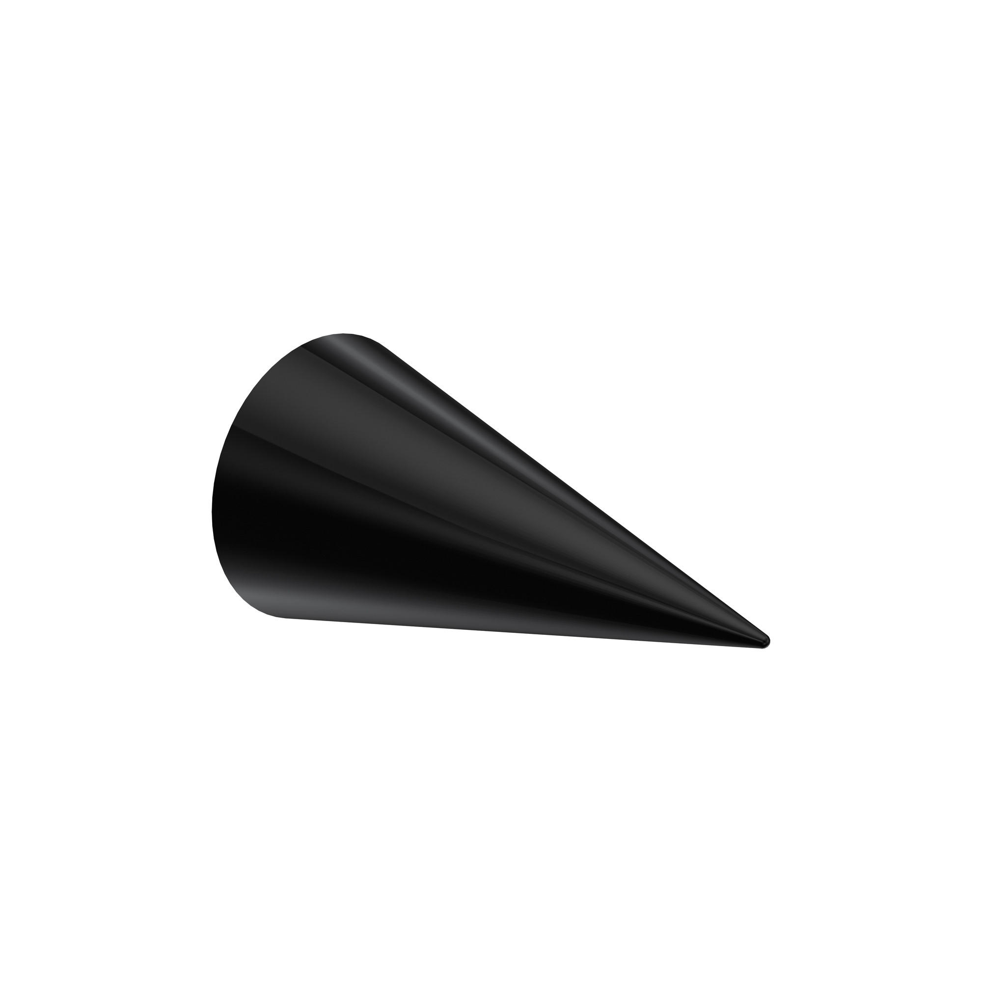 ENDSTÜCKE FÜR GARDINENSTANGEN 20 mm Ø, Savio Schwarz, Packung 2 Stück - Schwarz, Metall (6/3.4/3.4cm) - INTERDECO