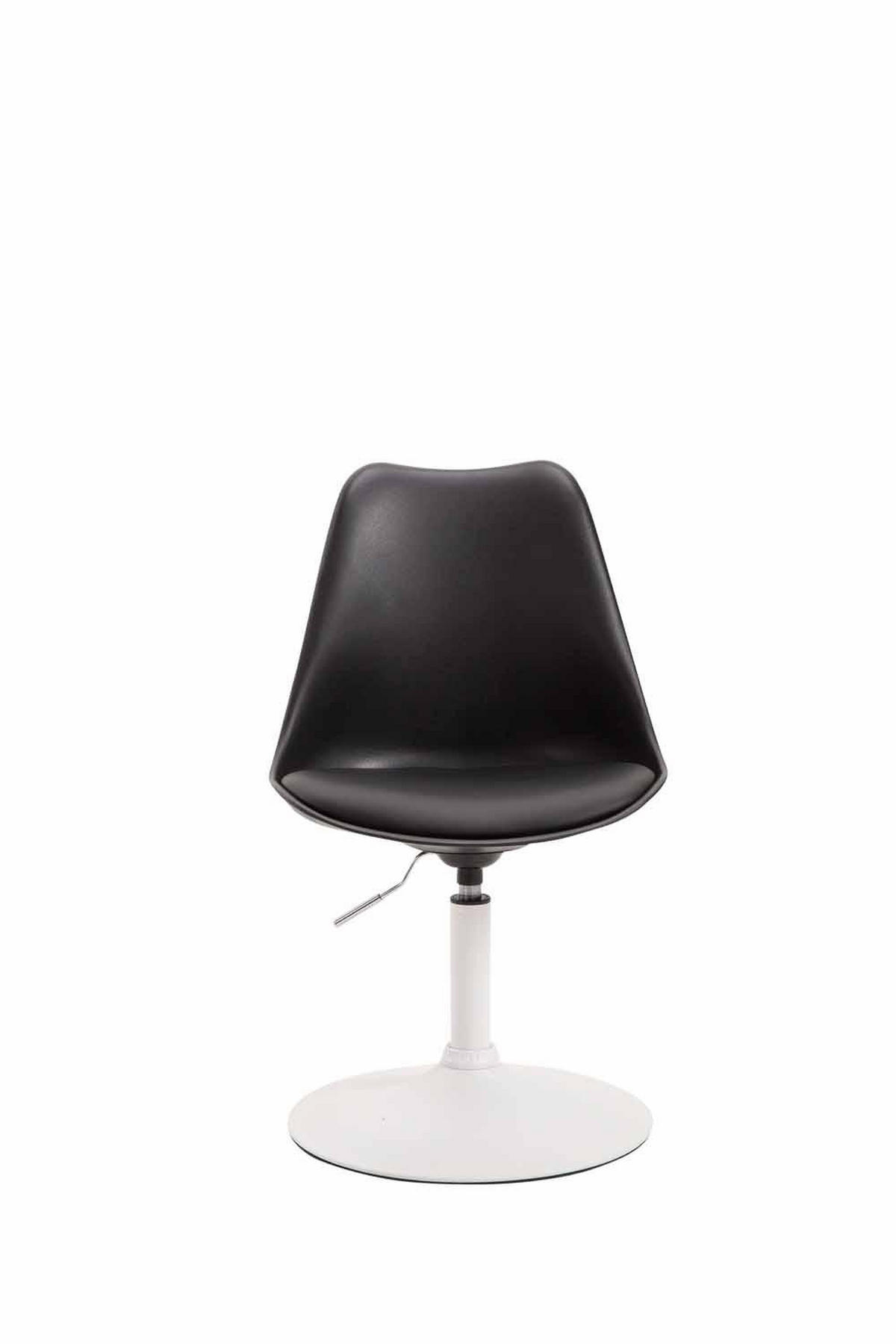 DREHSTUHL Kunststoff schwarz - Schwarz/Weiß, Kunststoff/Metall (48/76/57cm) - CLP