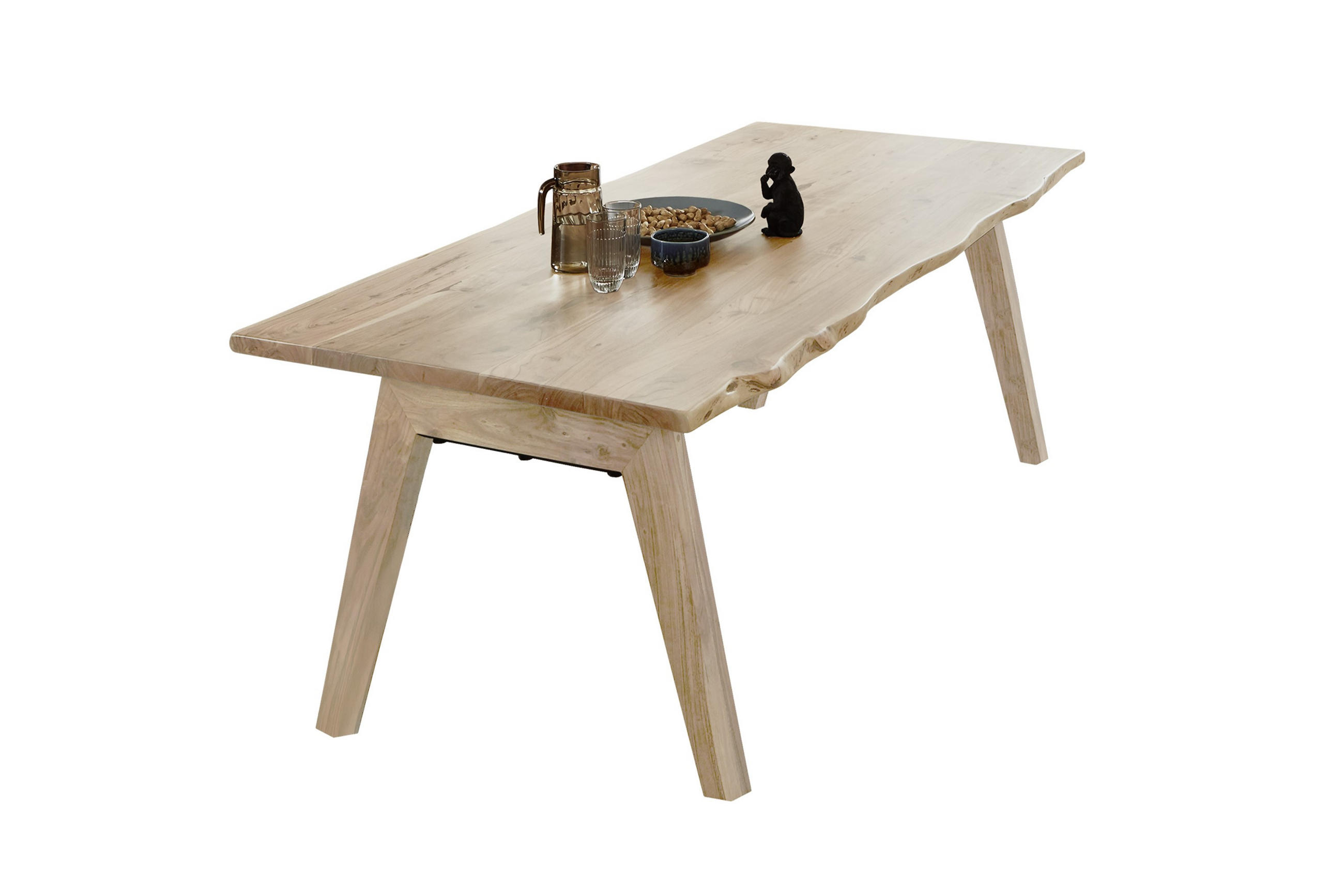 ESSTISCH NELE - Hellbraun/Beige, Holz (85/160/77cm) - SAM