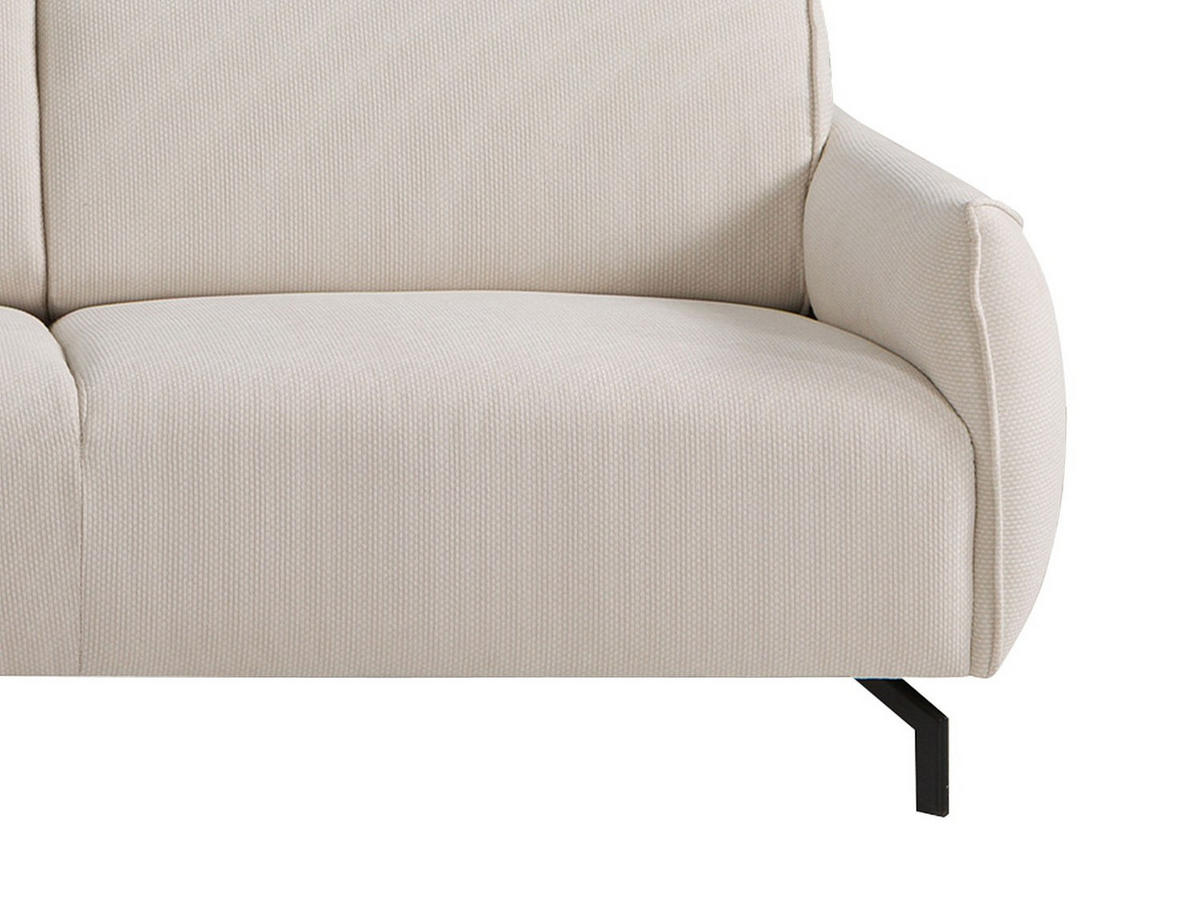 SOFA - 5 Personen - stoff - beige Feriona - Beige, Textil/Metall (295/84/150cm) - Vente-Unique