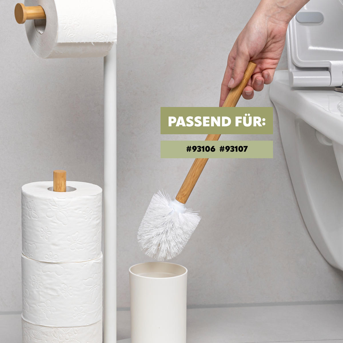 ERSATZ-BÜRSTENKÖPFE (2er Set), Kunststoff, schwarz - Weiß, Kunststoff (8/10cm) - eluno