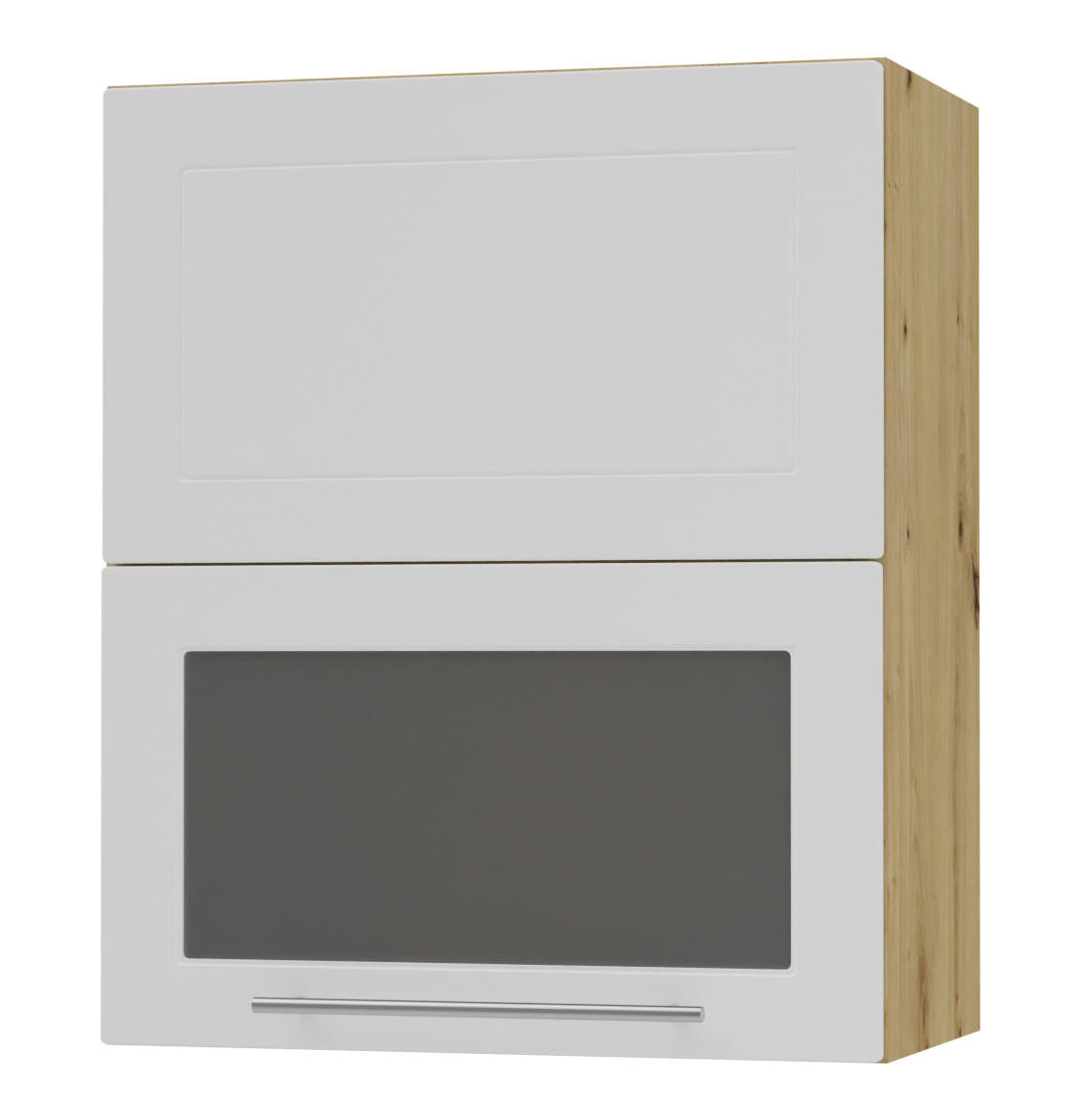 KÜCHENHÄNGESCHRANK Kvantum W8BS/60 Weiß Matt / Eiche Artisan Matt 60 / 32,5 / 72cm - Eiche Artisan/Weiß, Holz/Holzwerkstoff (60/72/32.5cm) - Feldmann-Wohnen