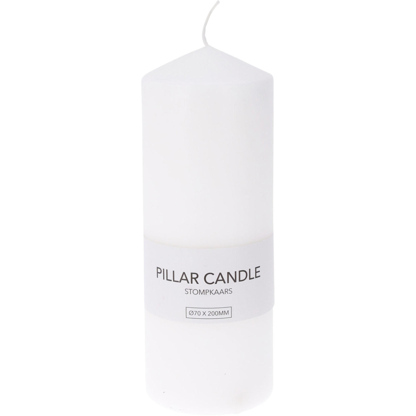 KERZE aus Paraffin 7/7/20 cm - Weiß, Paraffin (7/20/7cm) - Home Styling Collection
