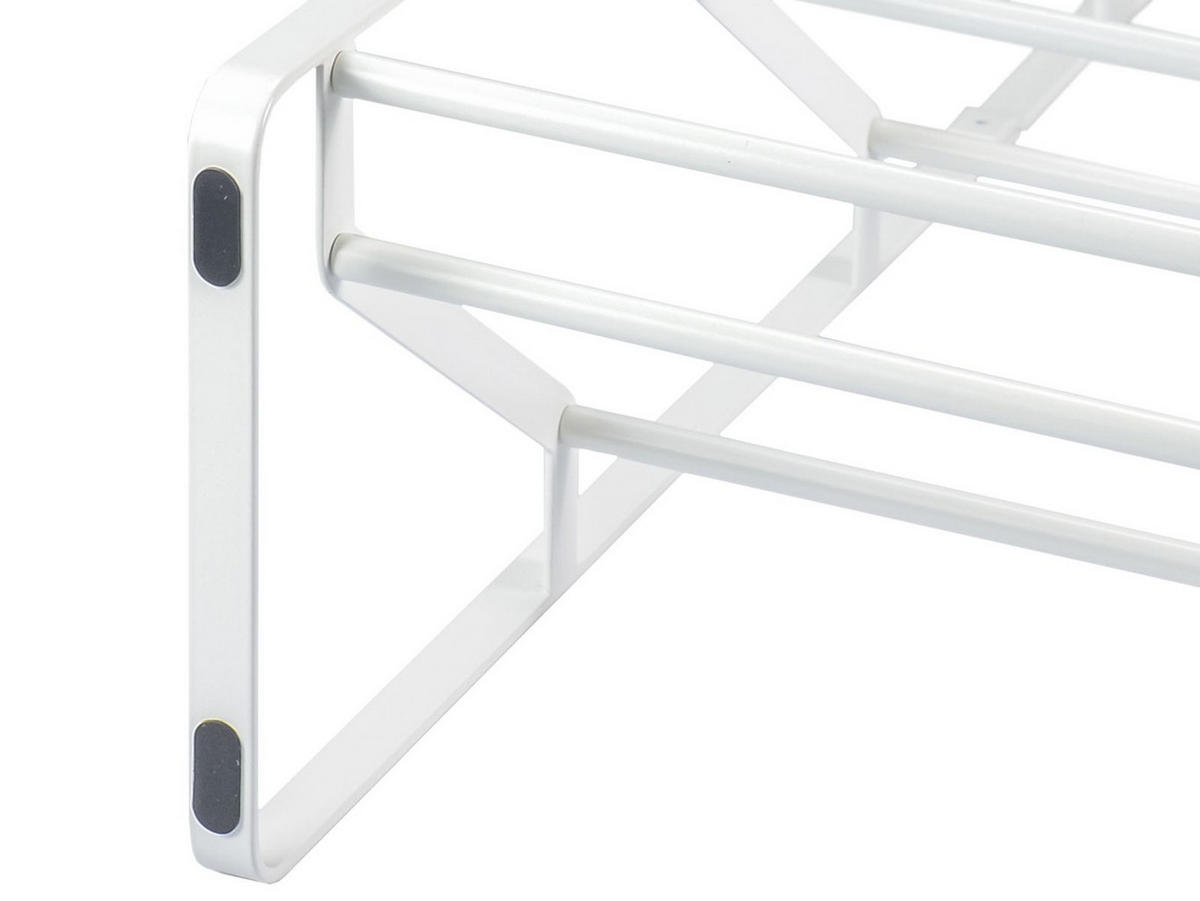SCHUHREGAL Frame weiß 53/80/17 cm schmal - Weiß, Metall (53/80/17cm) - Yamazaki
