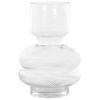 BLUMENVASE Glas transparent Rodia - Transparent, Glas (24cm) - Beliani