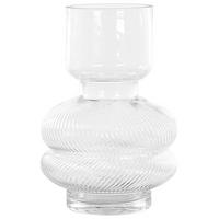 BLUMENVASE Glas transparent Rodia - Transparent, Glas (24cm) - Beliani