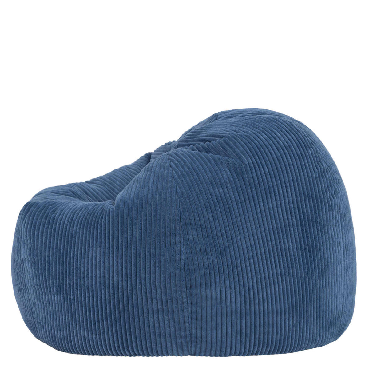 SITZSACK Klassisch Kingston, Cord - Blau, Textil (85/50/85cm) - icon
