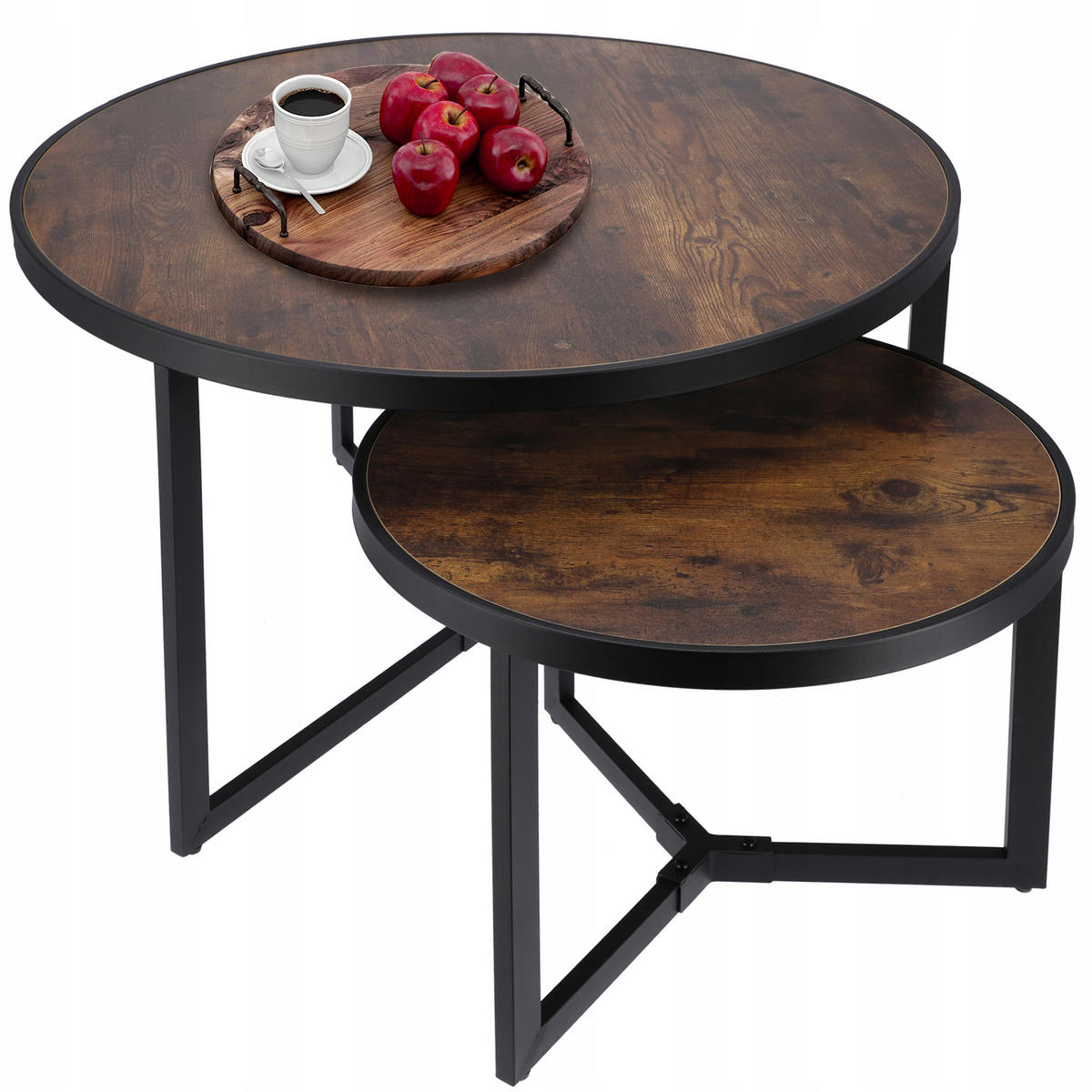 COUCHTISCH-SET holz - Ahornfarben, Holz (80/68/52cm) - JuMi