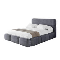 POLSTERBETT mit Bettkasten und Lattenrost, Boxbett ohne Matratze - ELVA 200x200 Dunkelgrau - Dunkelgrau, Holzwerkstoff/Textil (200/200cm) - ALTDECOR