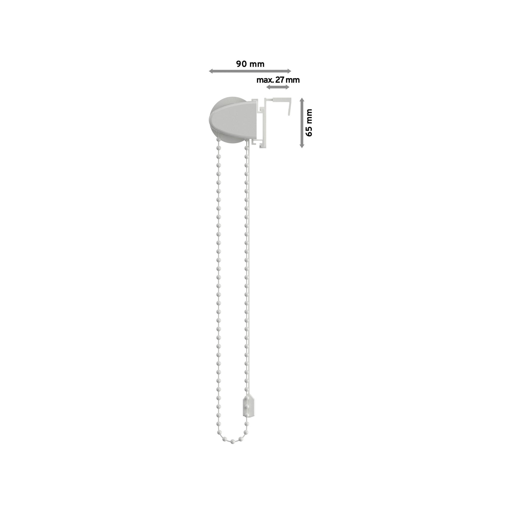 SEITENZUGROLLO / THERMOROLLO SZ3 45,5x175 cm, Braun (3014) Verdunkelung - Braun, Textil (45.5/175/6cm) - INTERDECO