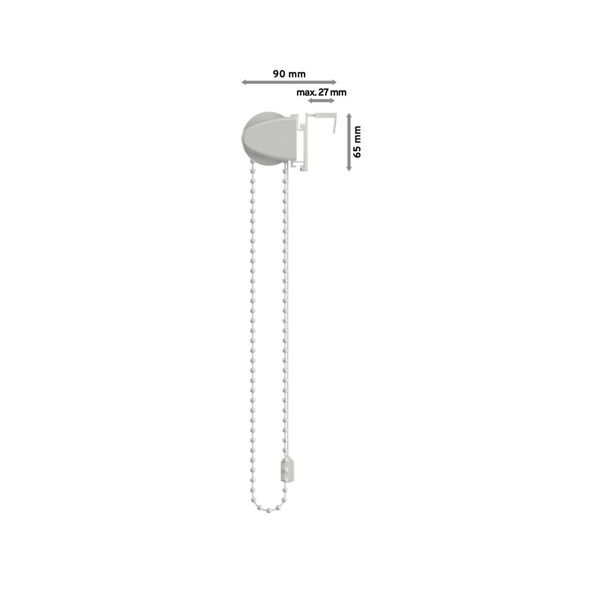 SEITENZUGROLLO / THERMOROLLO SZ3 41,5x175 cm, Braun (3014) Verdunkelung - Braun, Textil (41.5/175/6cm) - INTERDECO