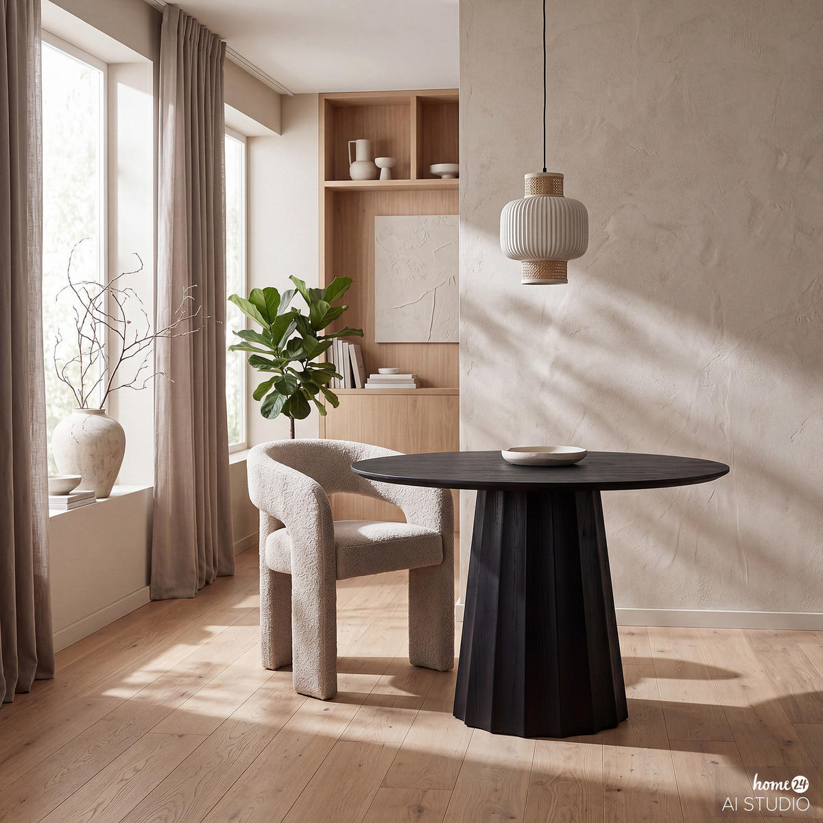 ARMLEHNENSTUHL - Taupe, Textil (64/75/60cm) - home24