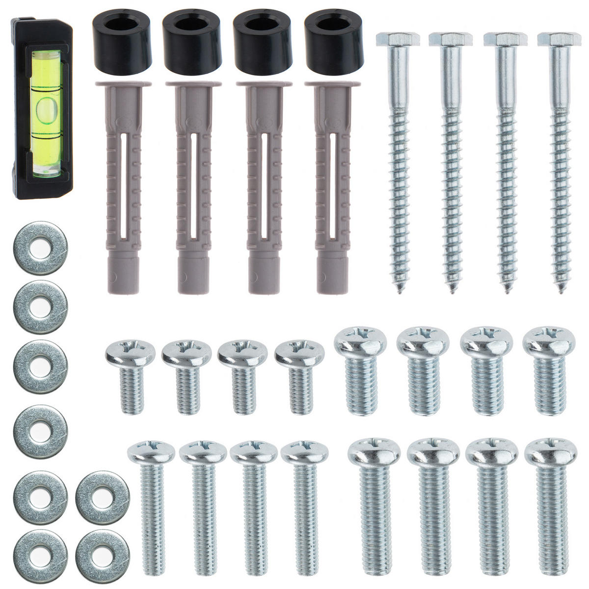 TV-WANDHALTERUNG, bis 100 kg,schwarz - Schwarz, Metall (40/2.5/45cm) - tectake