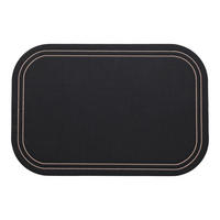 DEKORATIVES TISCHSET Ritera - Schwarz, Kunststoff (30/45/1cm) - home&you