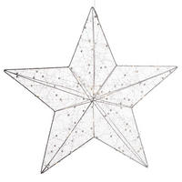 LED-STERN Shining Star - Silberfarben, Metall (8/58/58cm) - Butlers