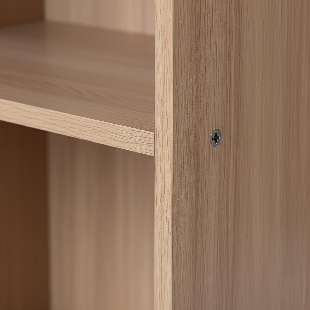 BÜCHERREGAL - Hellbraun, Holzwerkstoff (60/178.5/24cm) - Relaxdays