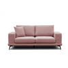 SOFA MEDIOLANE 2,5-Sitzer, hellrot - Hellrot, Holzwerkstoff/Textil (203/87/96cm) - Courtois Laville