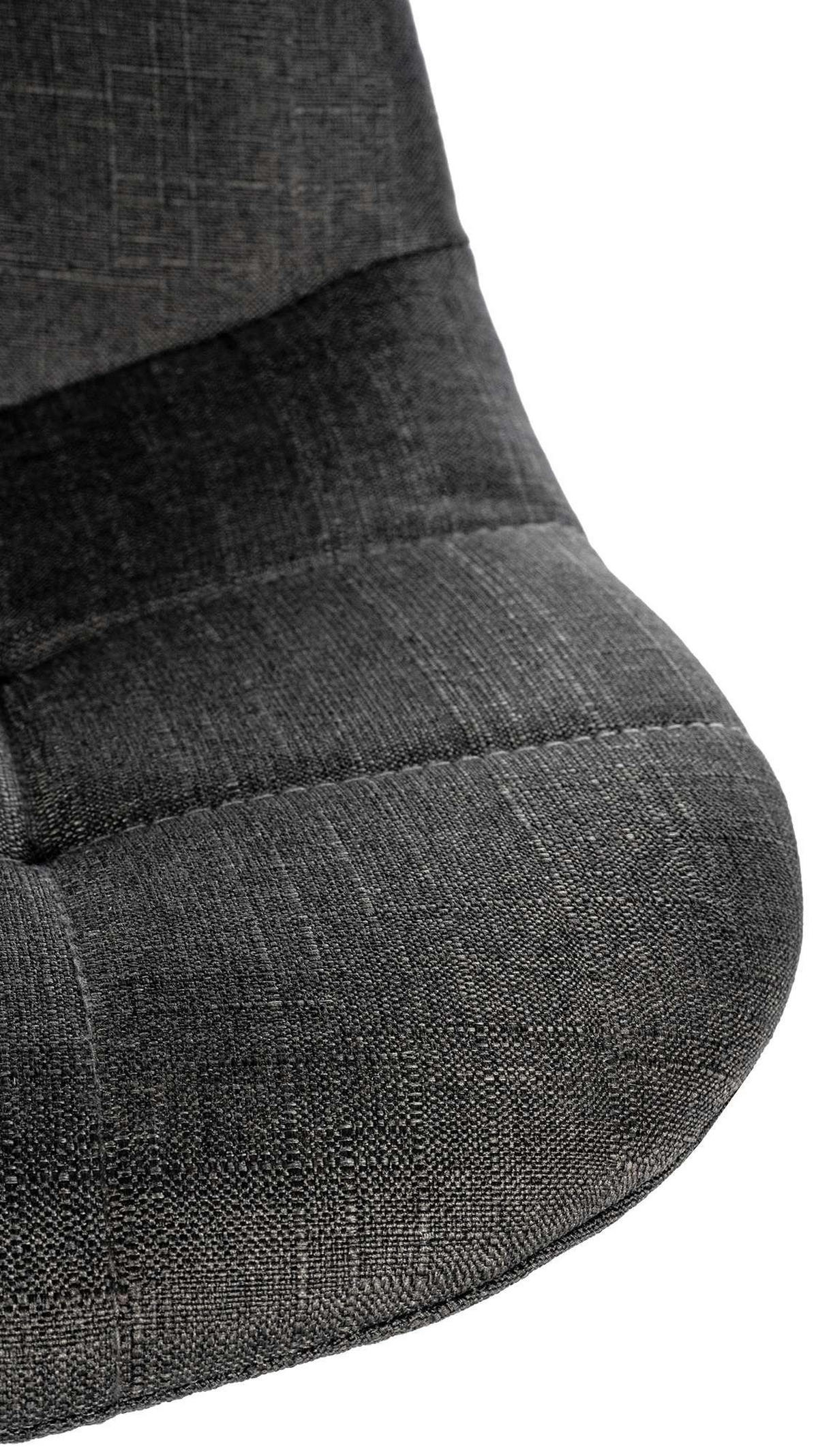 BARHOCKER Elmore 99-120x47x56 cm dunkelgrau - Dunkelgrau, Metall (47/99/56cm) - furnicato