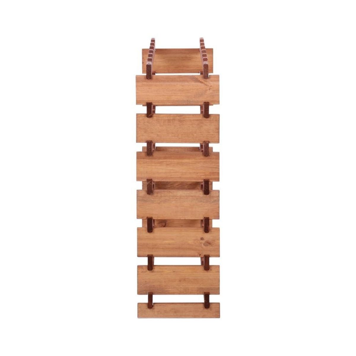 WEINREGAL VINOTECA FLEX PRO HxBxT 93x65x28cm 42 Flaschen auf 7 Ebenen Braun geölt - Braun, Holz (65/93/28cm) - PROREGAL