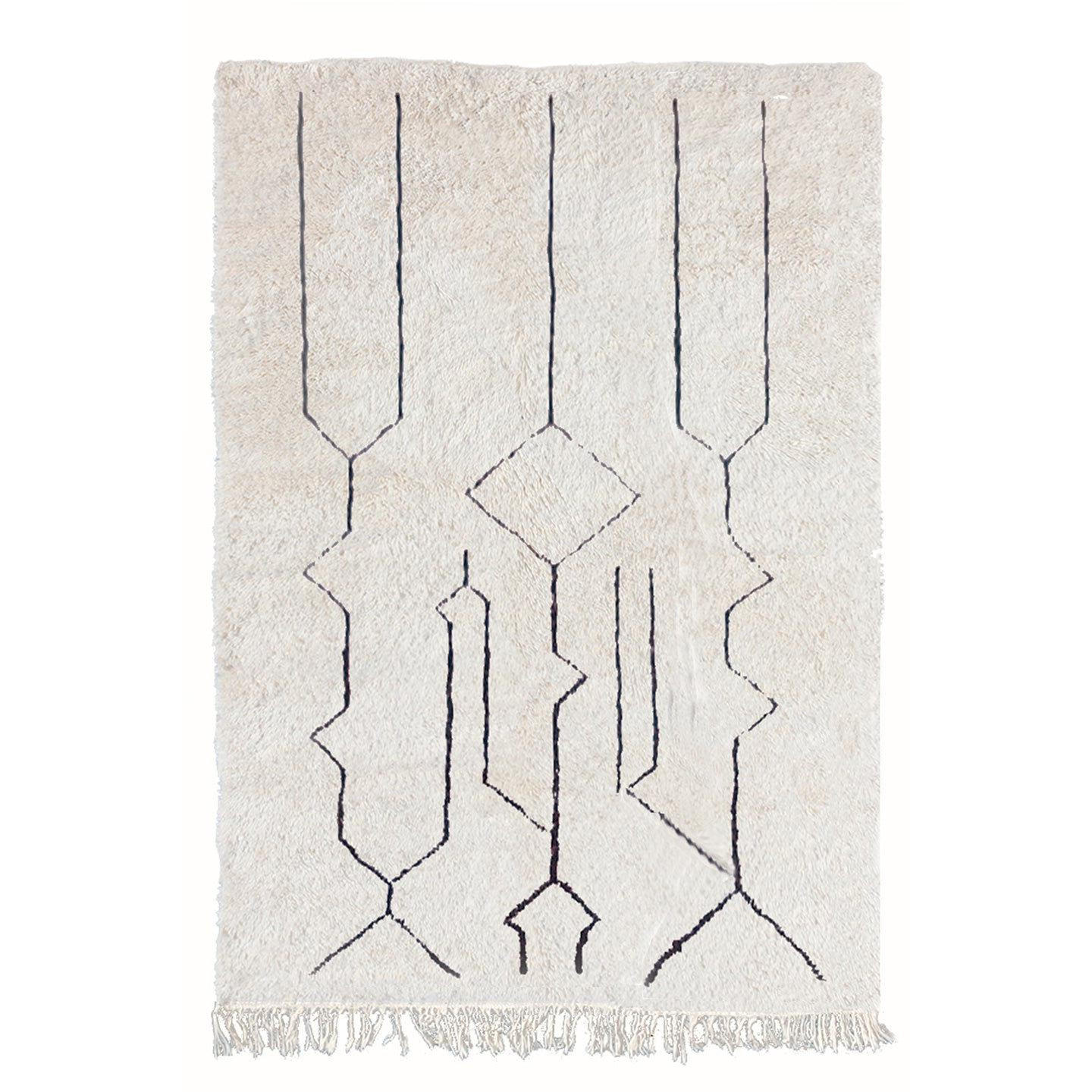 BERBERTEPPICH handgefertigt aus Wolle Sebou beige - Beige, Naturmaterialien (250/350cm) - AFK Living