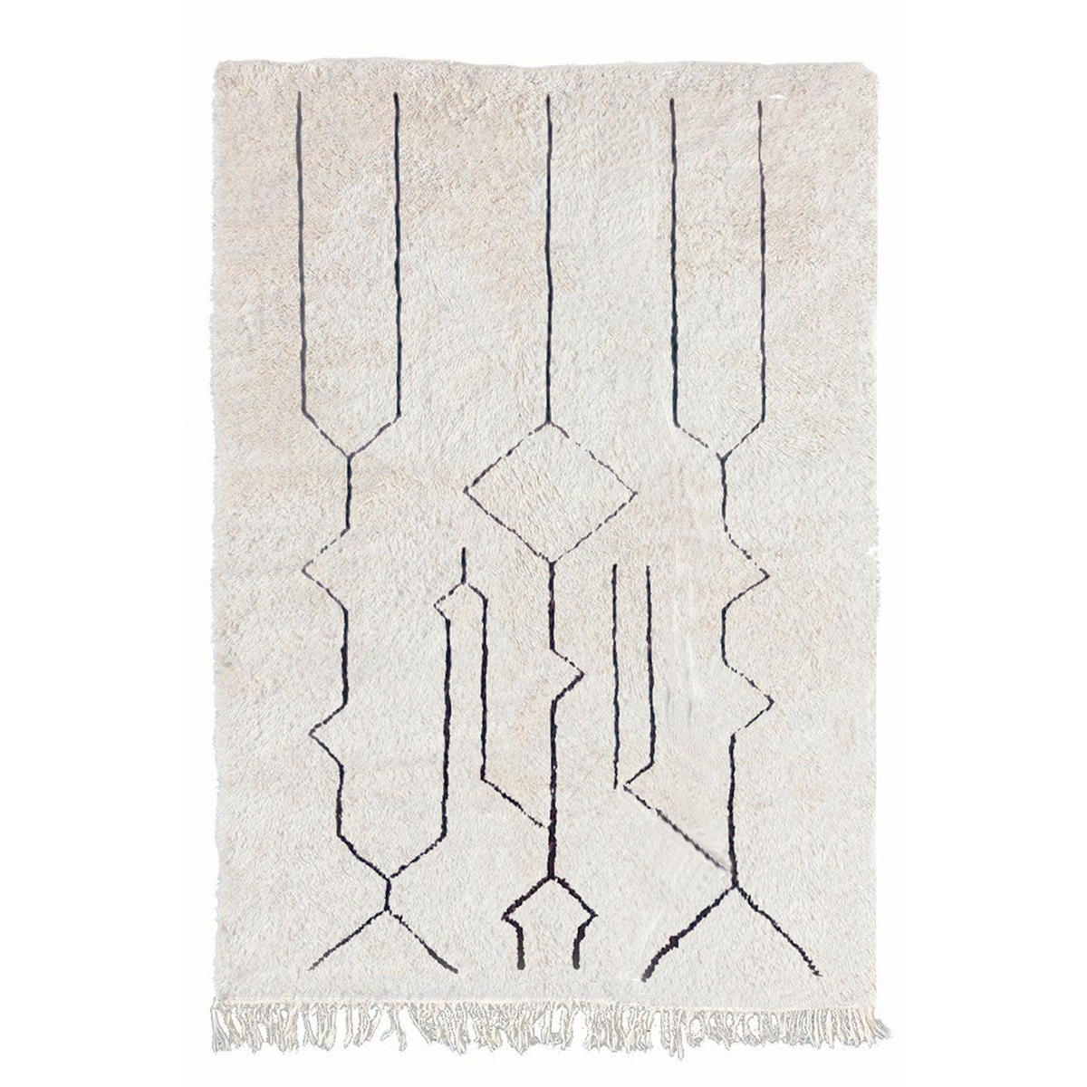 BERBERTEPPICH handgefertigt aus Wolle Sebou beige - Beige, Naturmaterialien (250/350cm) - AFK Living