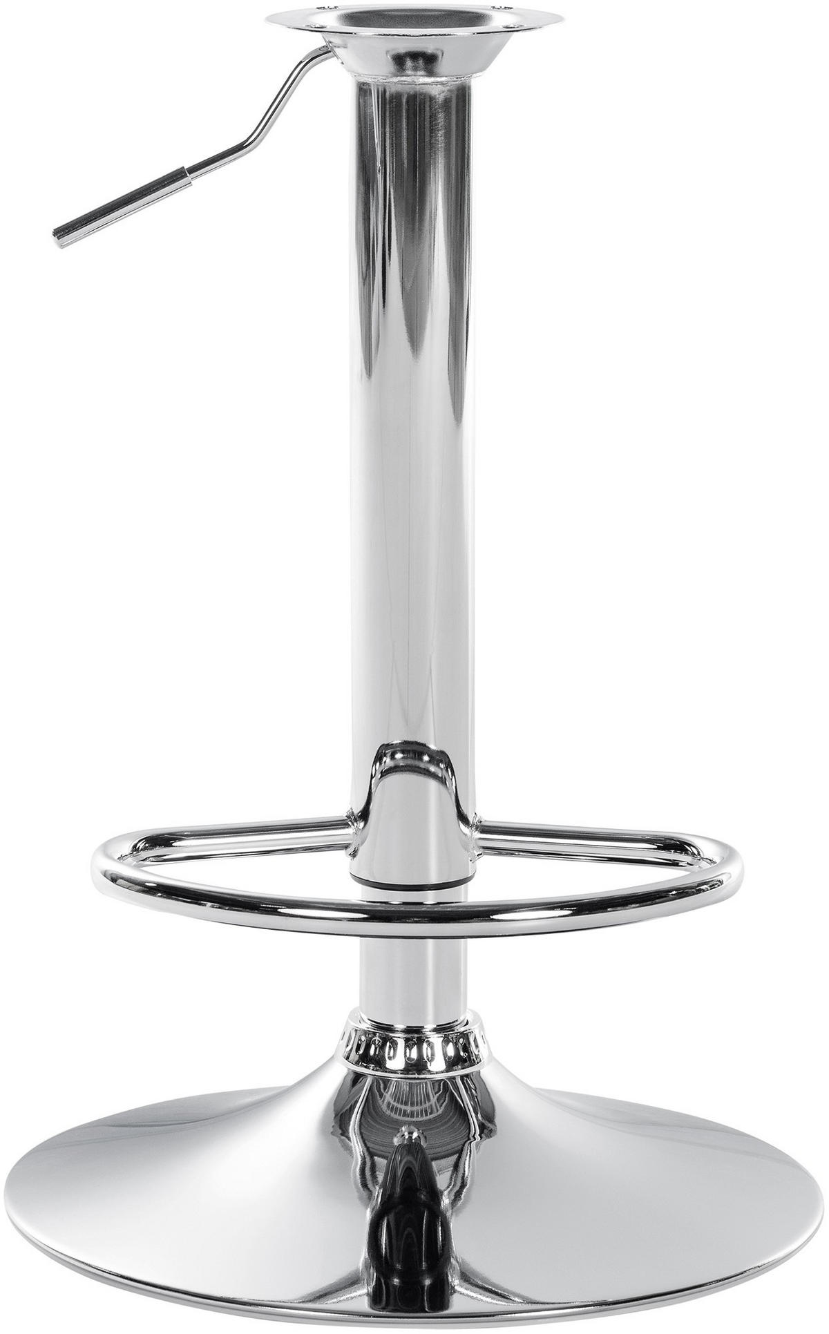BARHOCKER-GESTELL 57-77 x 38,5 x 38,5 cm Chrom - Chromfarben, Metall (38.5/57/38.5cm) - furnicato