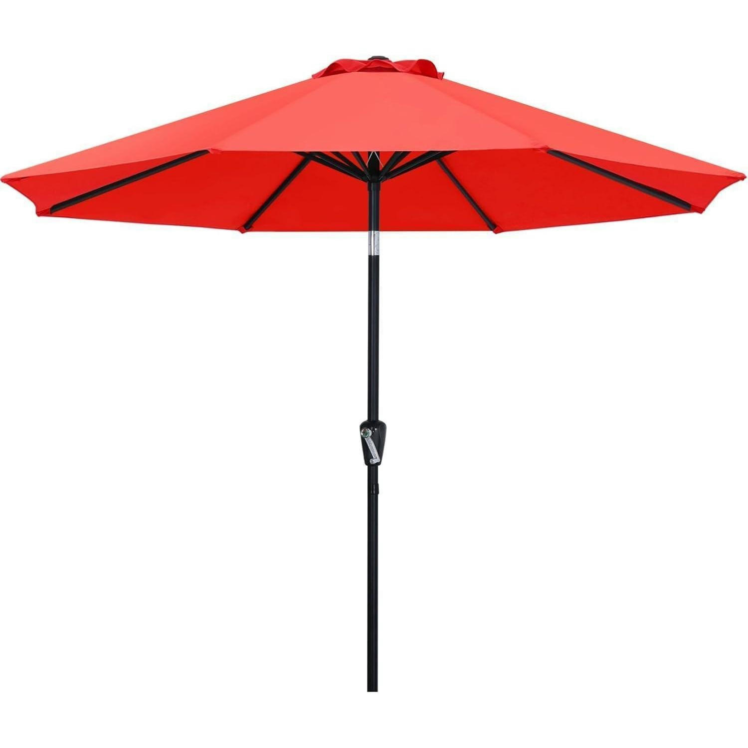 SONNENSCHIRM 230 cm Rot Wasserabweisend - Rot, Textil (40/295cm)