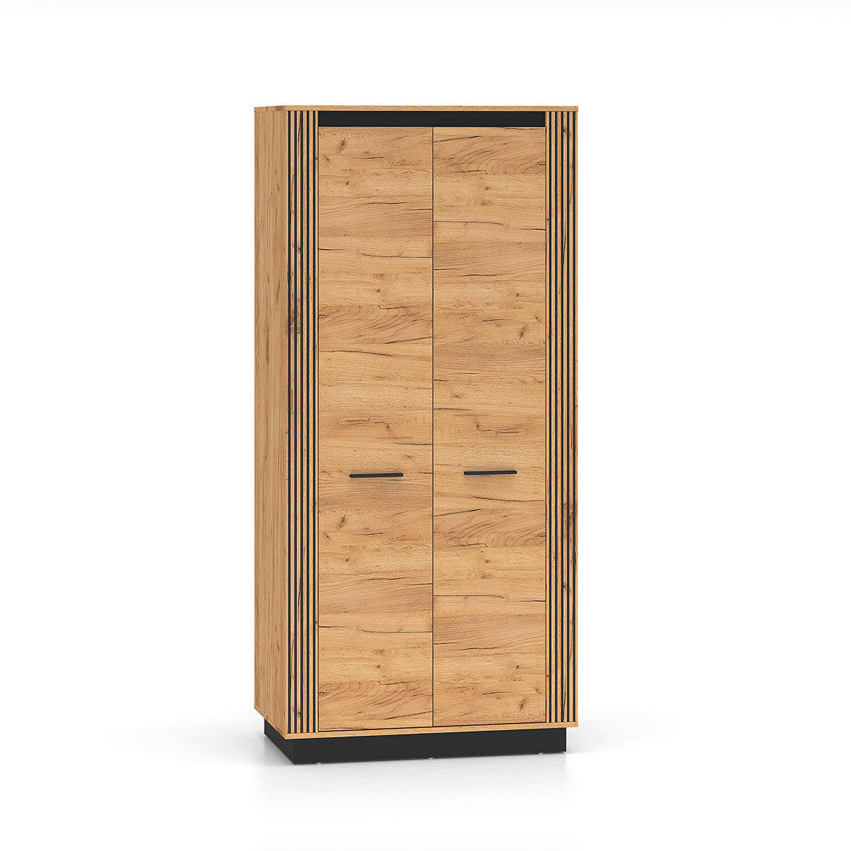SCHRANK 2 Türen Solal Holz - Braun, Holzwerkstoff (92/200/55cm) - Petits-meubles