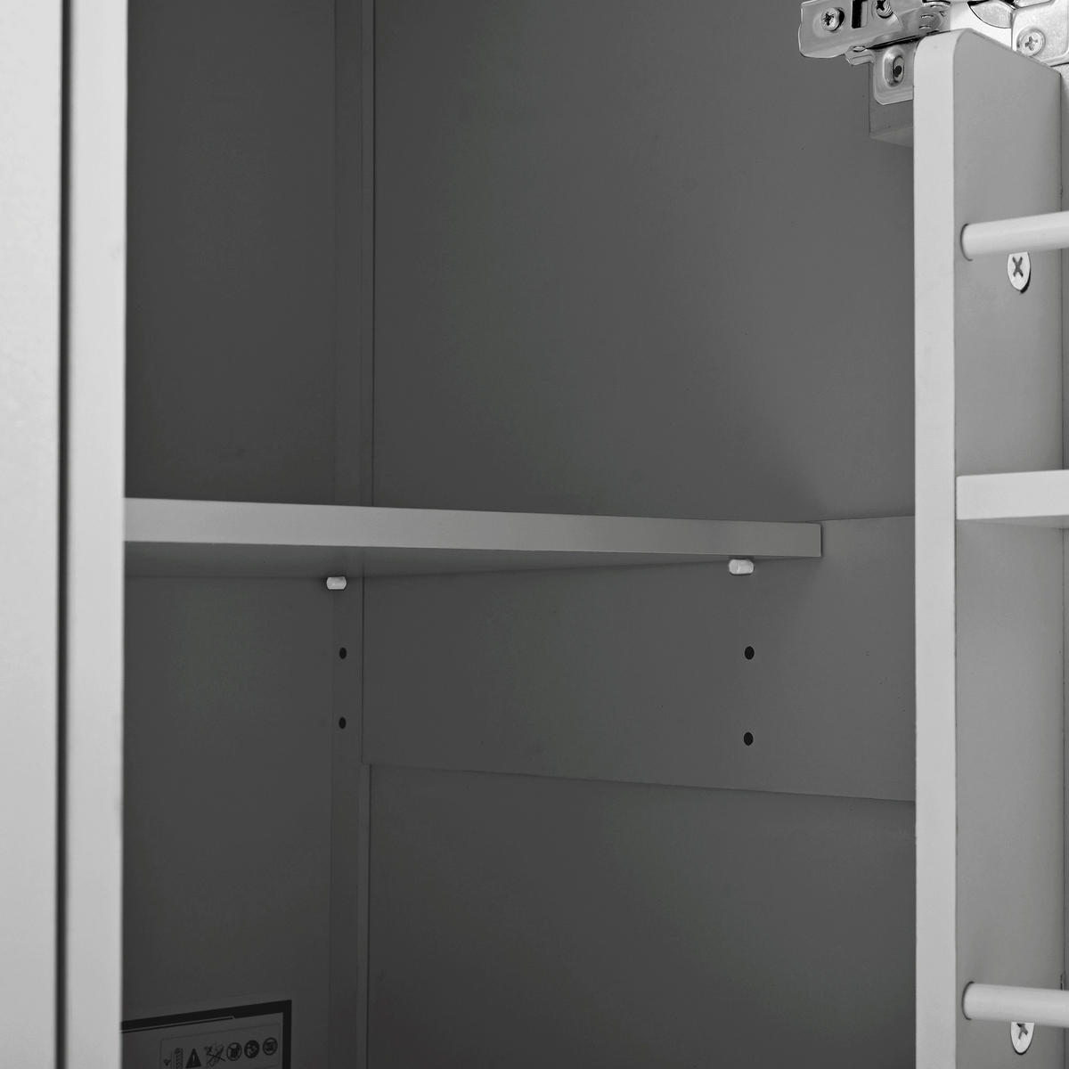 KÜCHENINSEL 112x46.2-76.2x92.7 cm Grau mit Ausziehplatte & Mülleimer-Fach - Grau, Holzwerkstoff (112/92.7/76.2cm) - Modfu