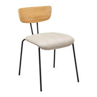 STUHL Cera Taupe Lederlook Gepolstert - Taupe, Holz (42/78/54cm) - Bessagi Home