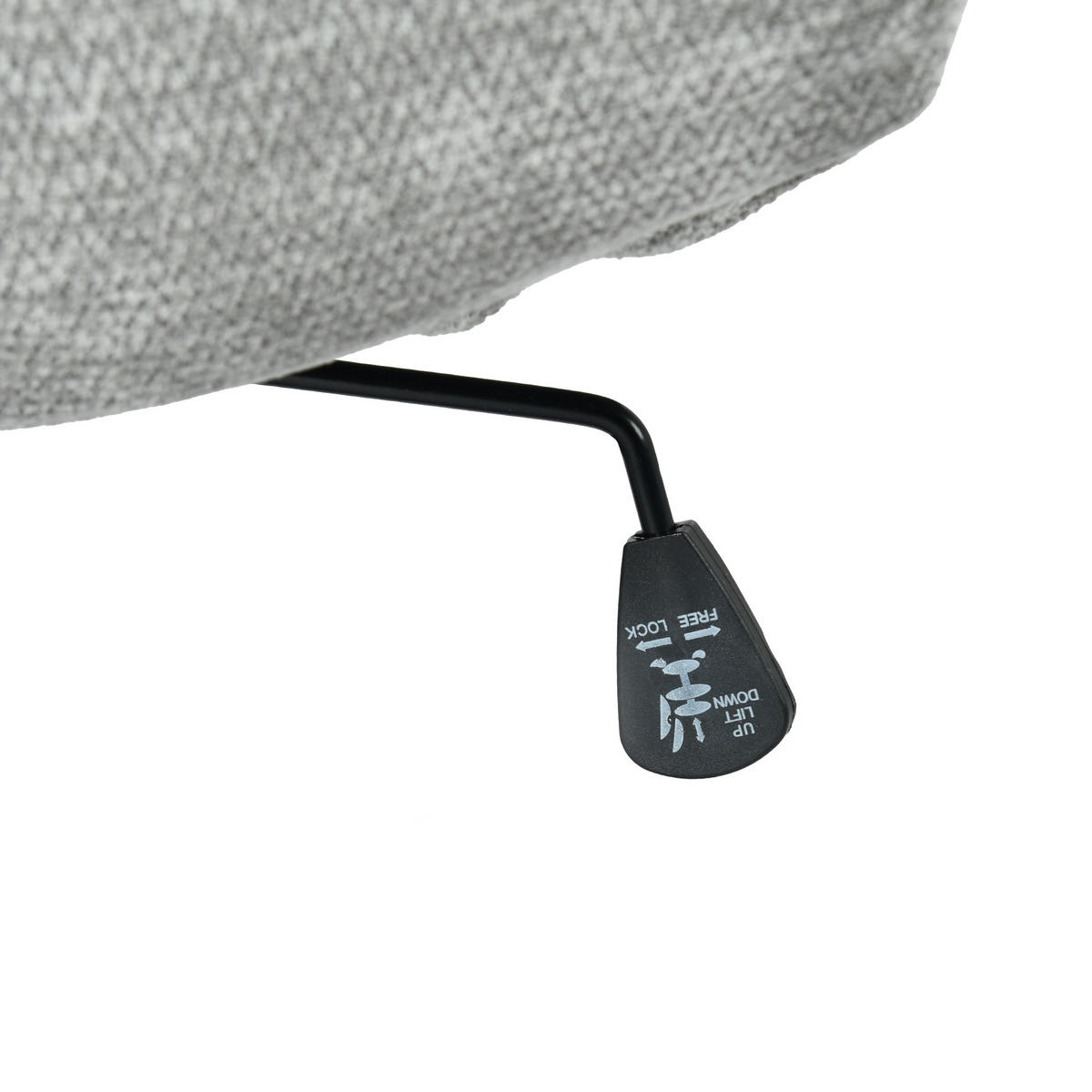 GEPOLSTERTER Drehstuhl Grau - Hellgrau, Textil (63.5/85/73.5cm) - Meubles Cosy