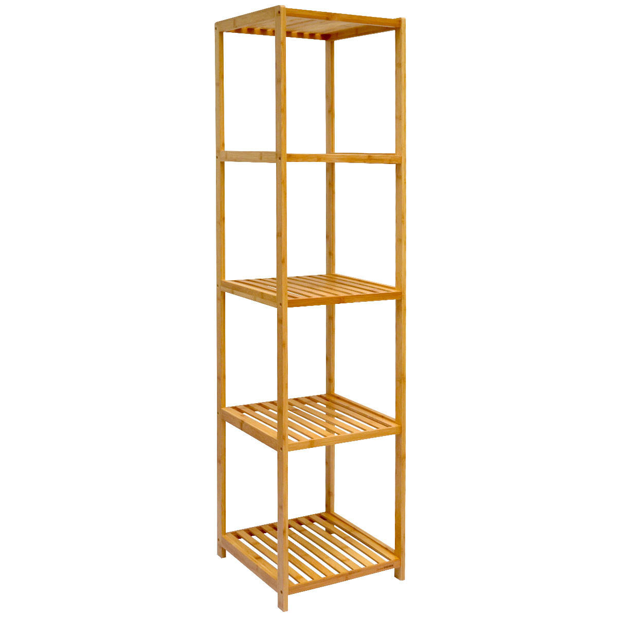 BADREGAL 38x39,5x162,5 cm mit 5 Fächern - Braun, Holz (39.5/162.5/38cm) - Dunedesign