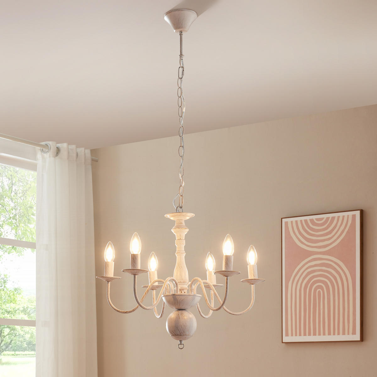 LUSTRE Berkeley - bílá, kov (56/56/160cm) - lux.pro