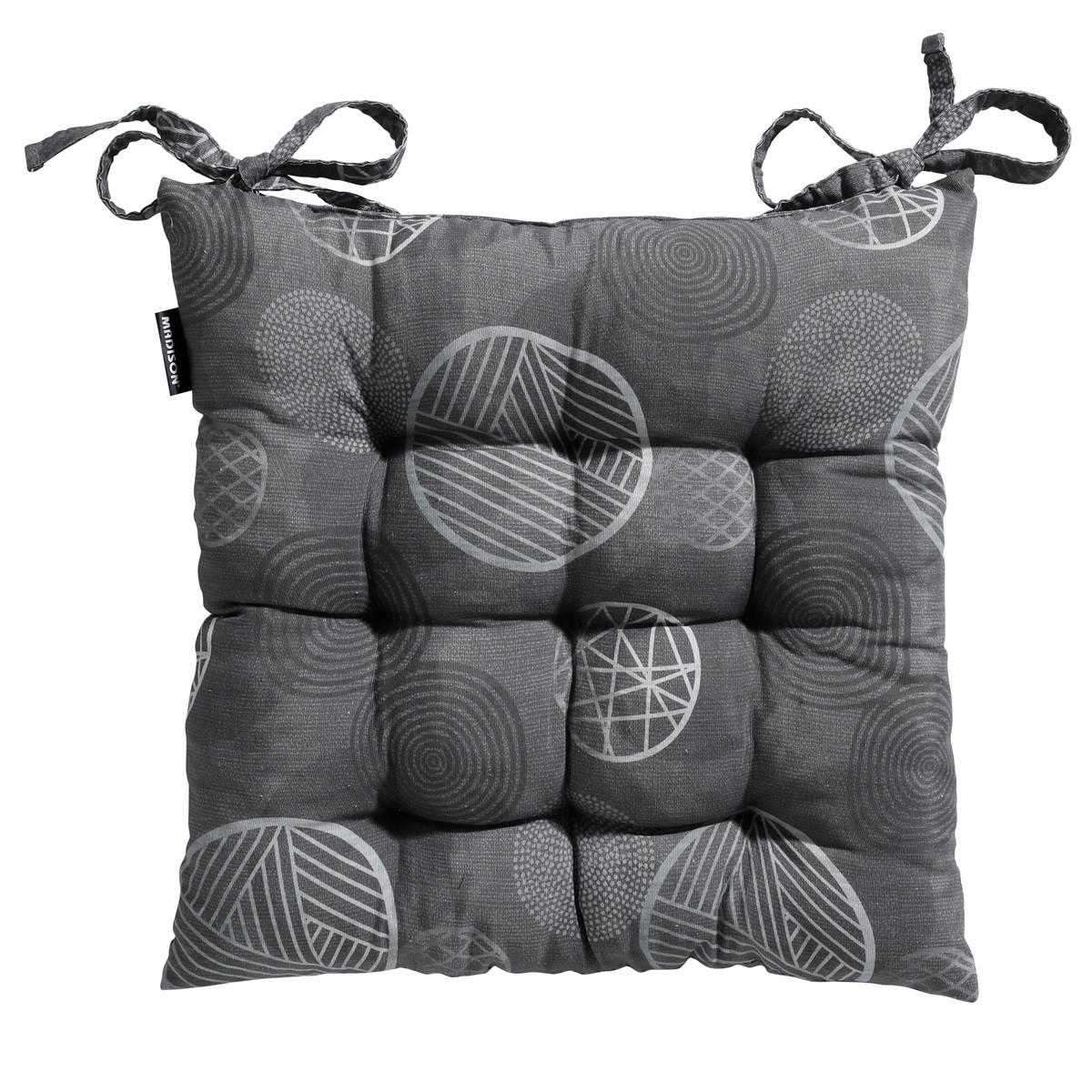 SITZKISSEN Kreis 46/46 cm 4er-Set - Grau, Textil (46/8/46cm) - Madison