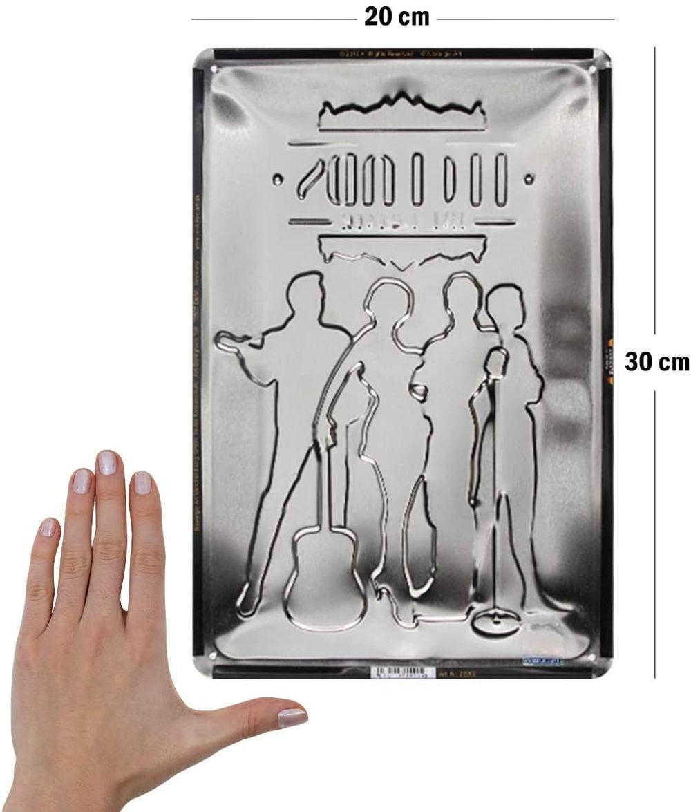 BLECHSCHILD 20/30 cm Celebrities Legends Live Forever - Multicolor, Metall (20/30/0.2cm) - Nostalgic-Art