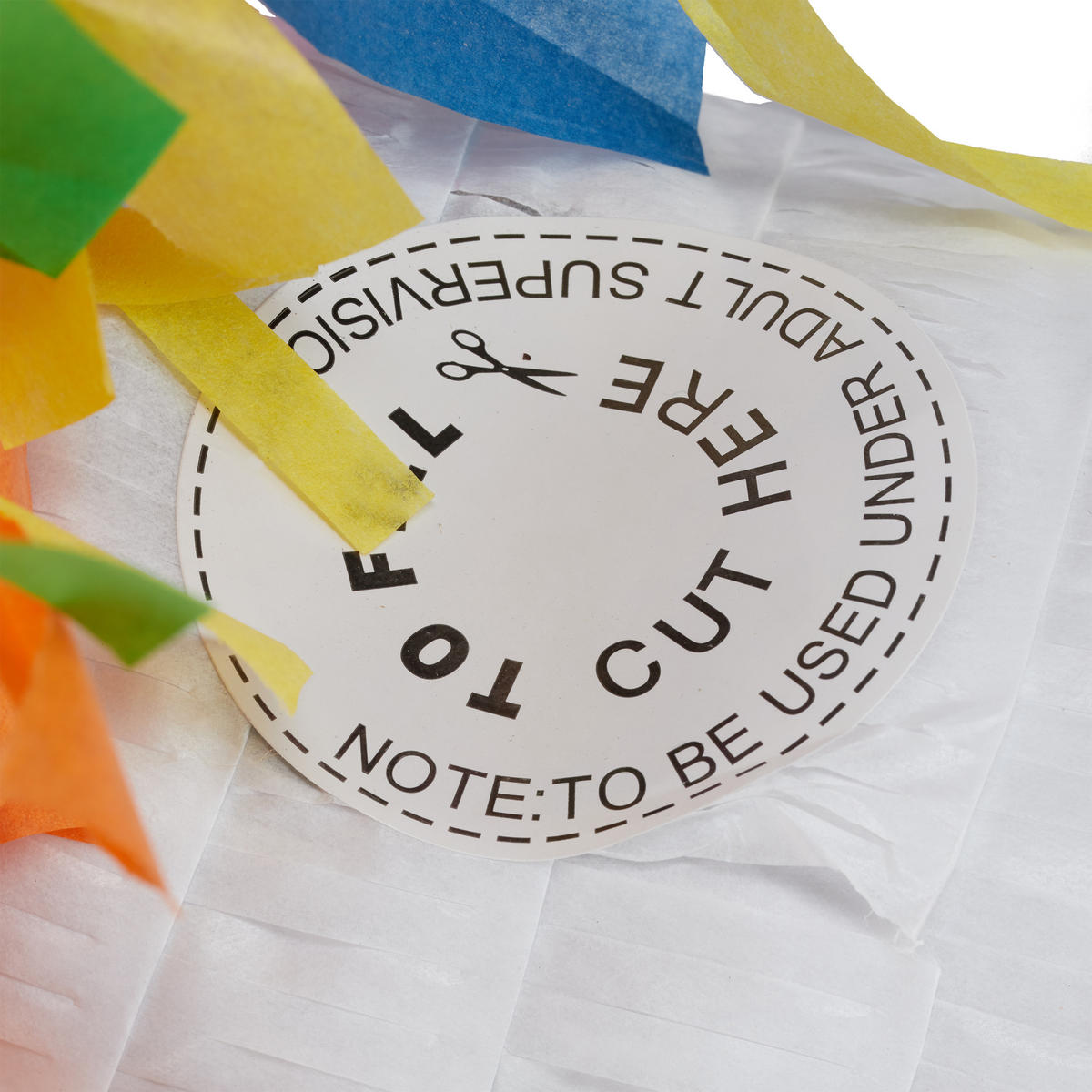 PINATA - Multicolor, Papier/Wellpappe (14/51/35cm) - Relaxdays