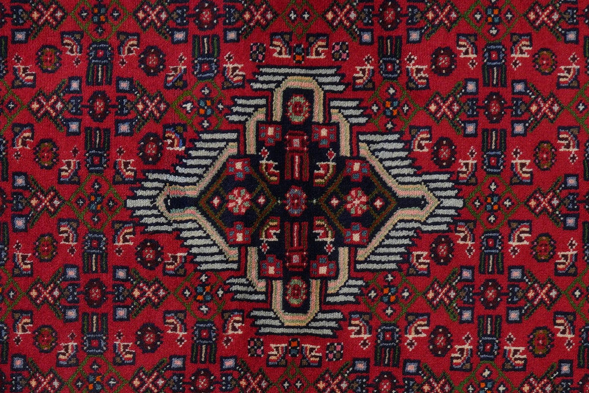 ORIENTTEPPICH handgeknüpft Assadabad Rot 153/100 cm Schurwolle - Rot, Textil (100/153cm) - Looma