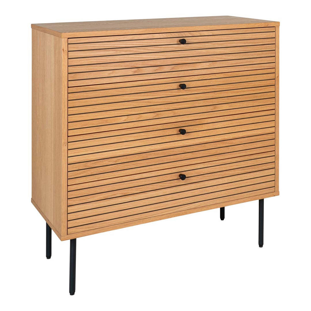 KOMMODE eiche - Eichefarben, Holzwerkstoff (40/85/80cm) - ebuy24