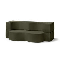 SOFA Kamelia Grün - Grün, Textil (200/70/100cm) - Pillovely